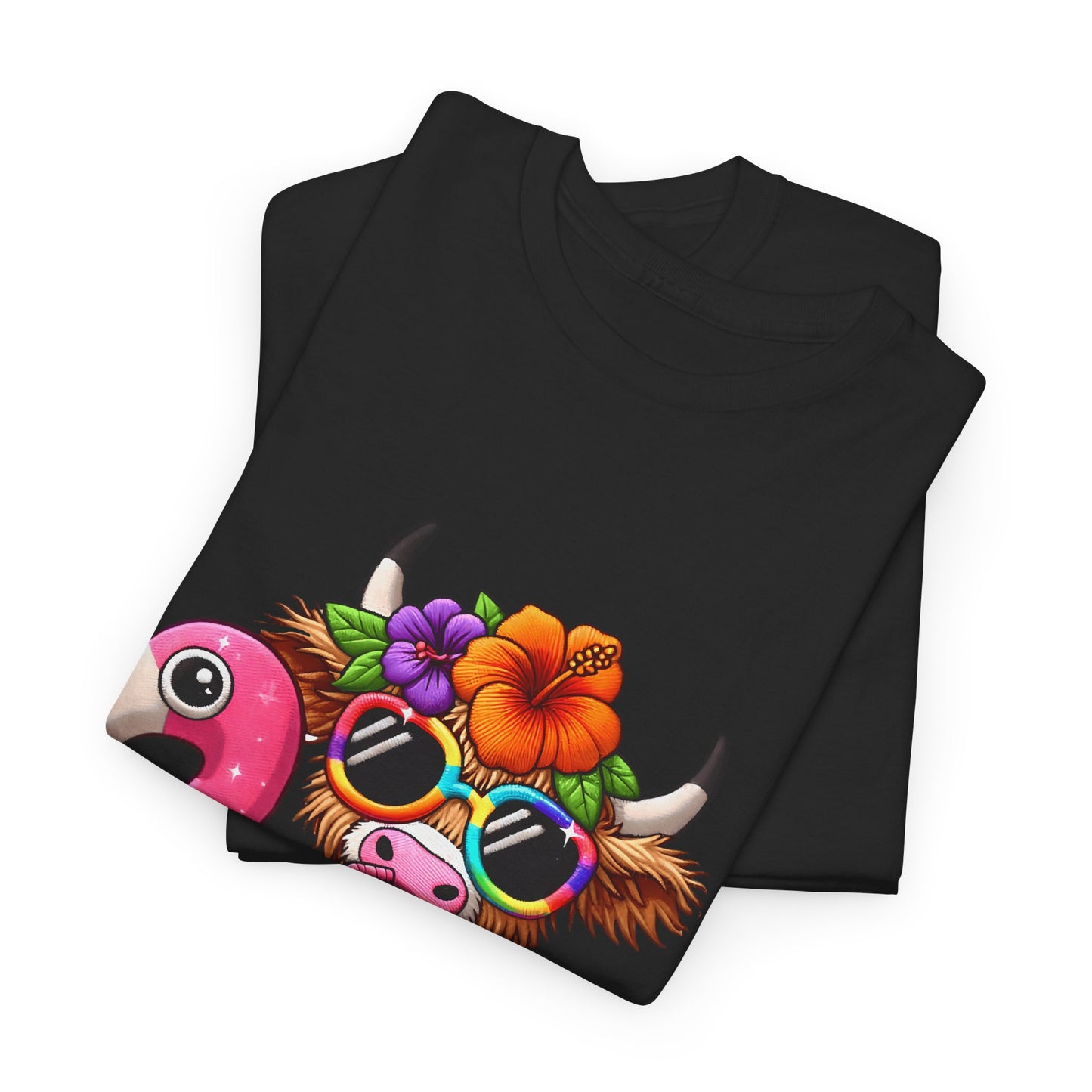 Summer Vibes Cow Tee