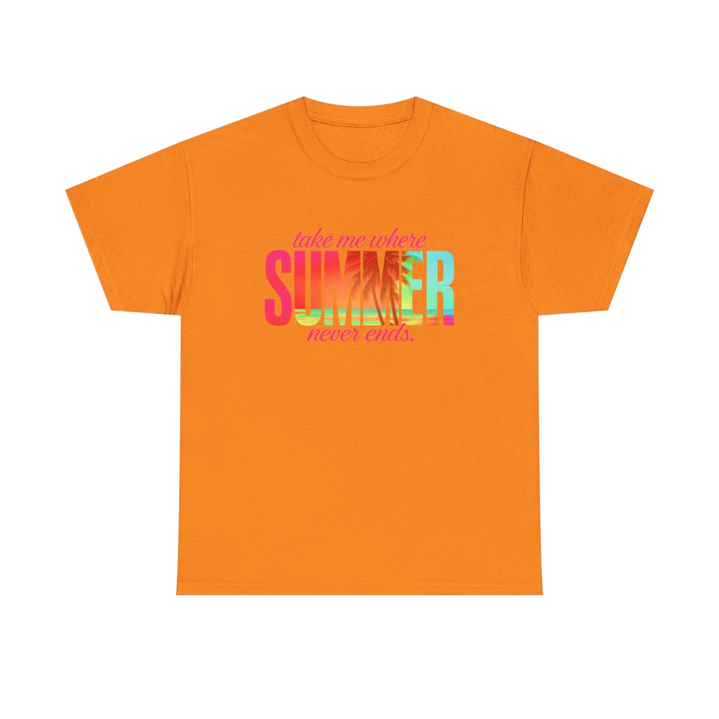 Summer Vibes Unisex Heavy Cotton Tee, Beachwear, Vacation Shirt, Gift for Summer Lovers, Casual Summer Tee, Outdoor Activities Wear