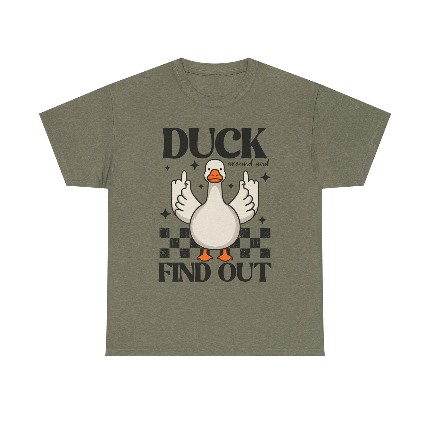 Funny Duck Graphic Tee, Quirky Cotton T-Shirt, Gift for Friends, Casual Wear, Humor Tee for Birthdays, Duck Themed Apparel