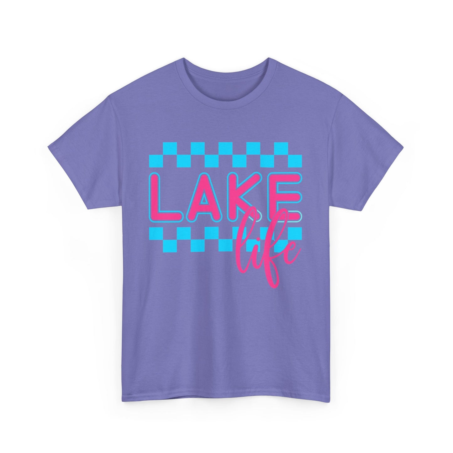 Lake Life Unisex Heavy Cotton Tee, Summer Shirt, Lake Vacation Tee, Gift for Lake Lovers, Casual Daywear, Outdoor Adventure Top