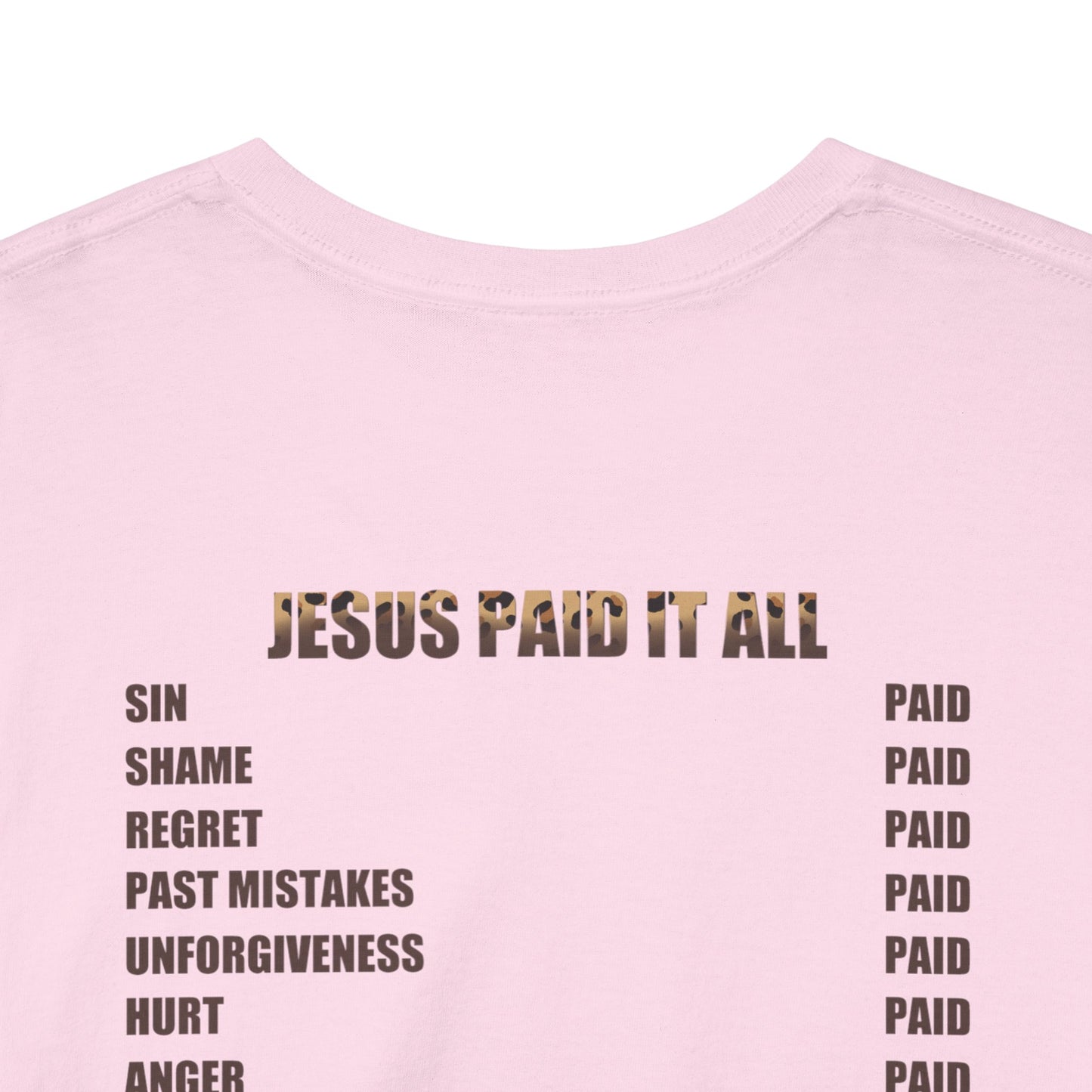Faith-Inspired Tee: Jesus Paid It All, Christian Apparel