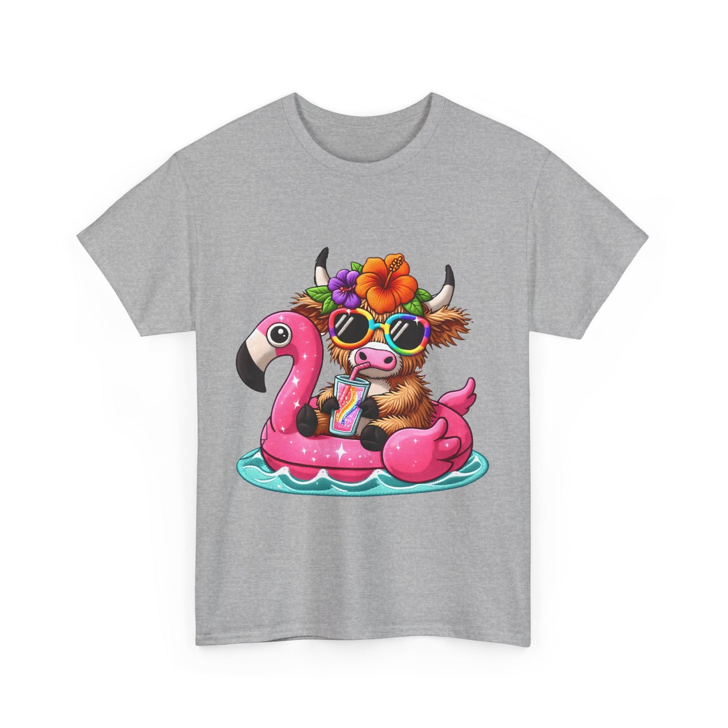 Summer Vibes Cow Tee