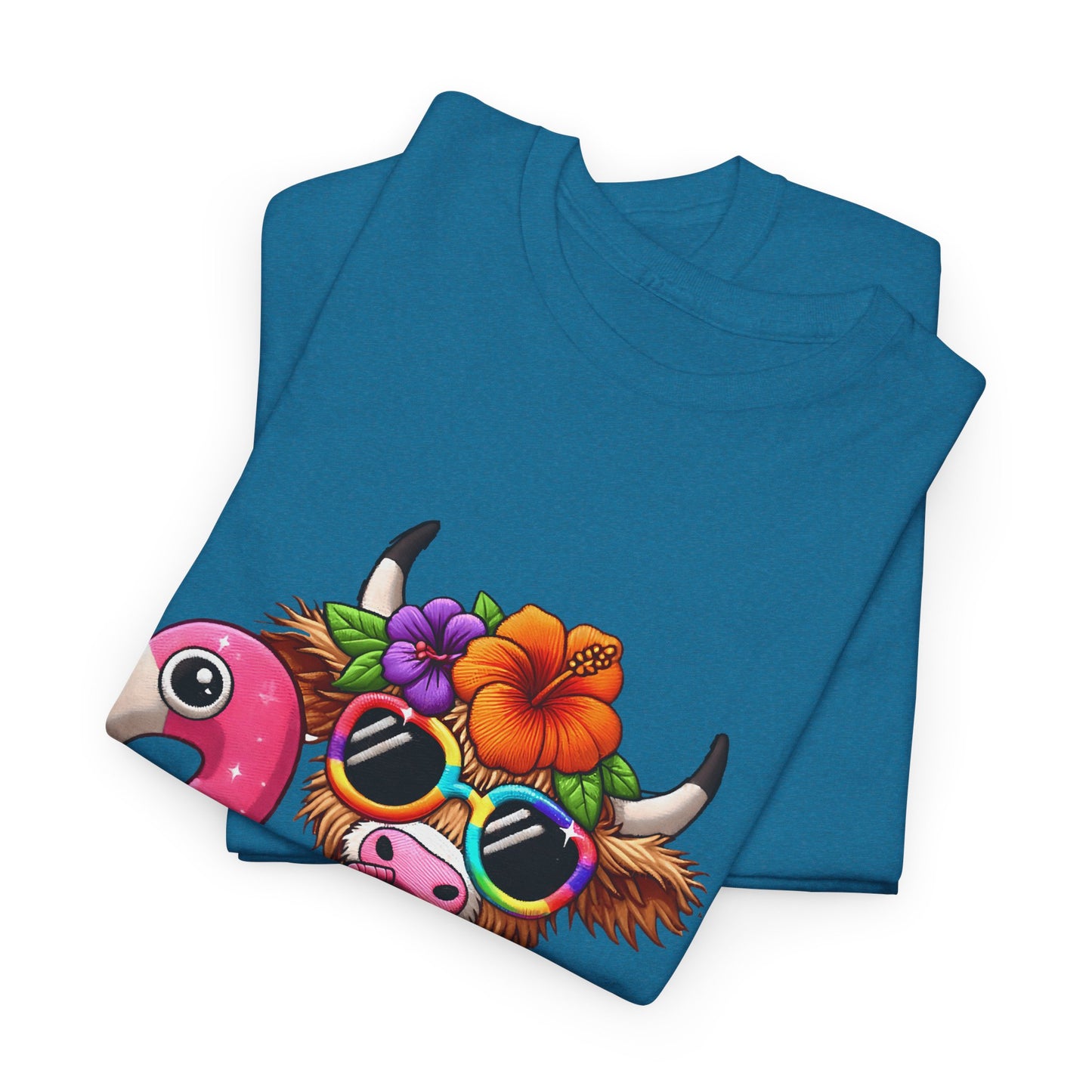 Summer Vibes Cow Tee
