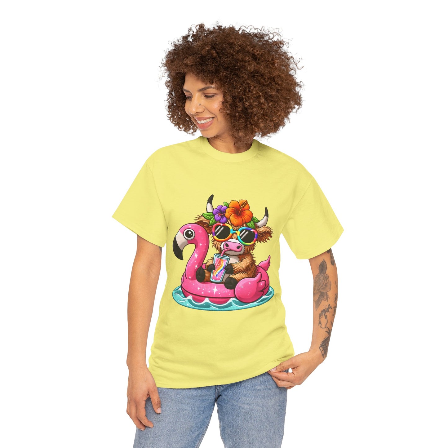 Summer Vibes Cow Tee