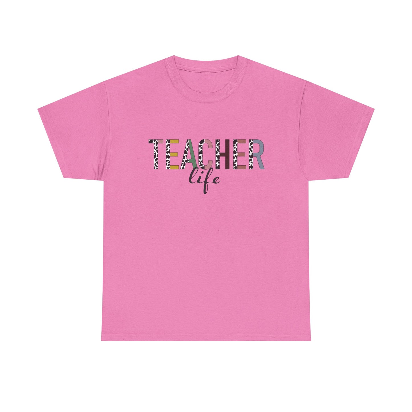 Teacher Life Unisex Heavy Cotton Tee – Perfect Gift for Educators, Back to School, Teacher Appreciation, Casual Wear, Gift