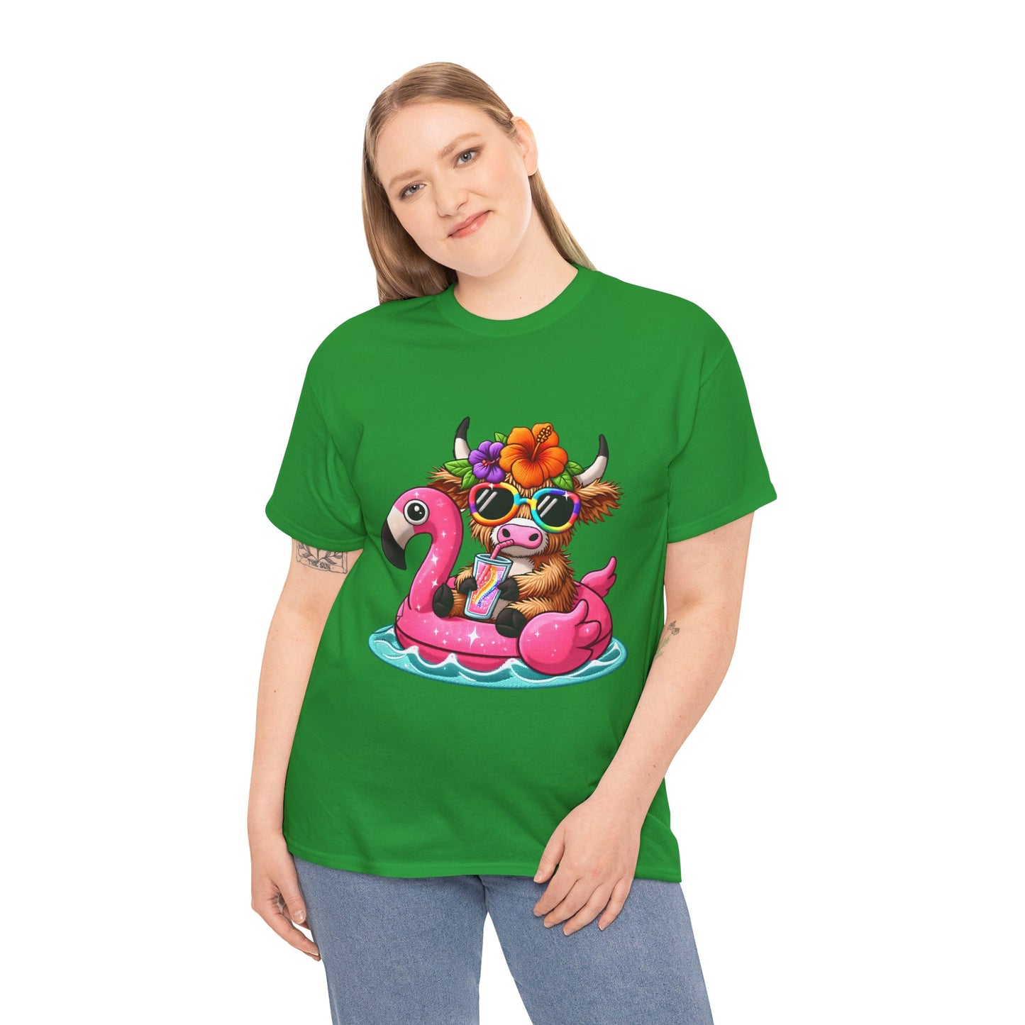 Summer Vibes Cow Tee