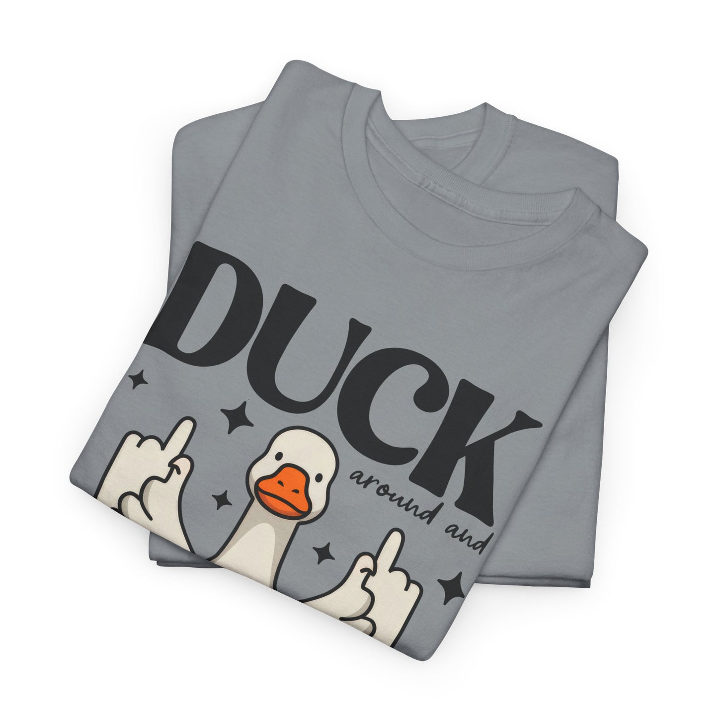 Funny Duck Graphic Tee, Quirky Cotton T-Shirt, Gift for Friends, Casual Wear, Humor Tee for Birthdays, Duck Themed Apparel
