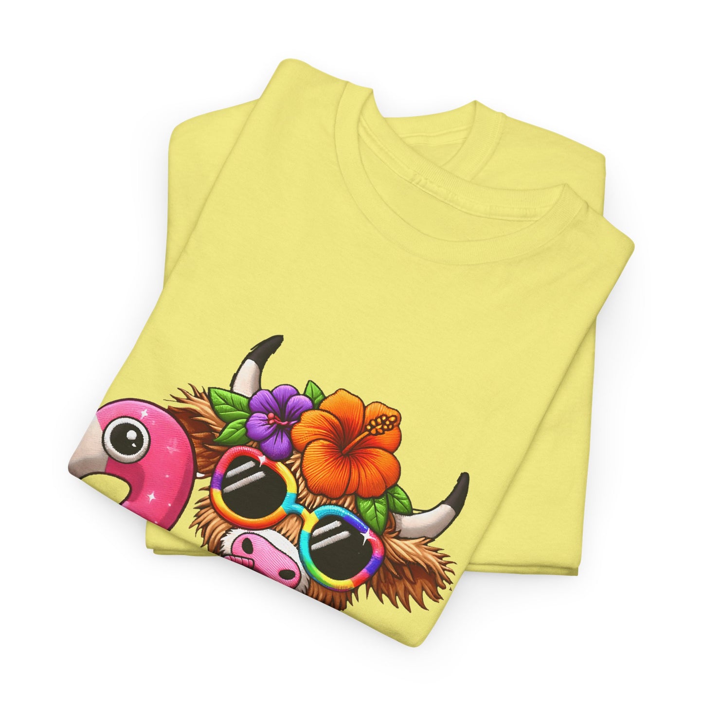Summer Vibes Cow Tee