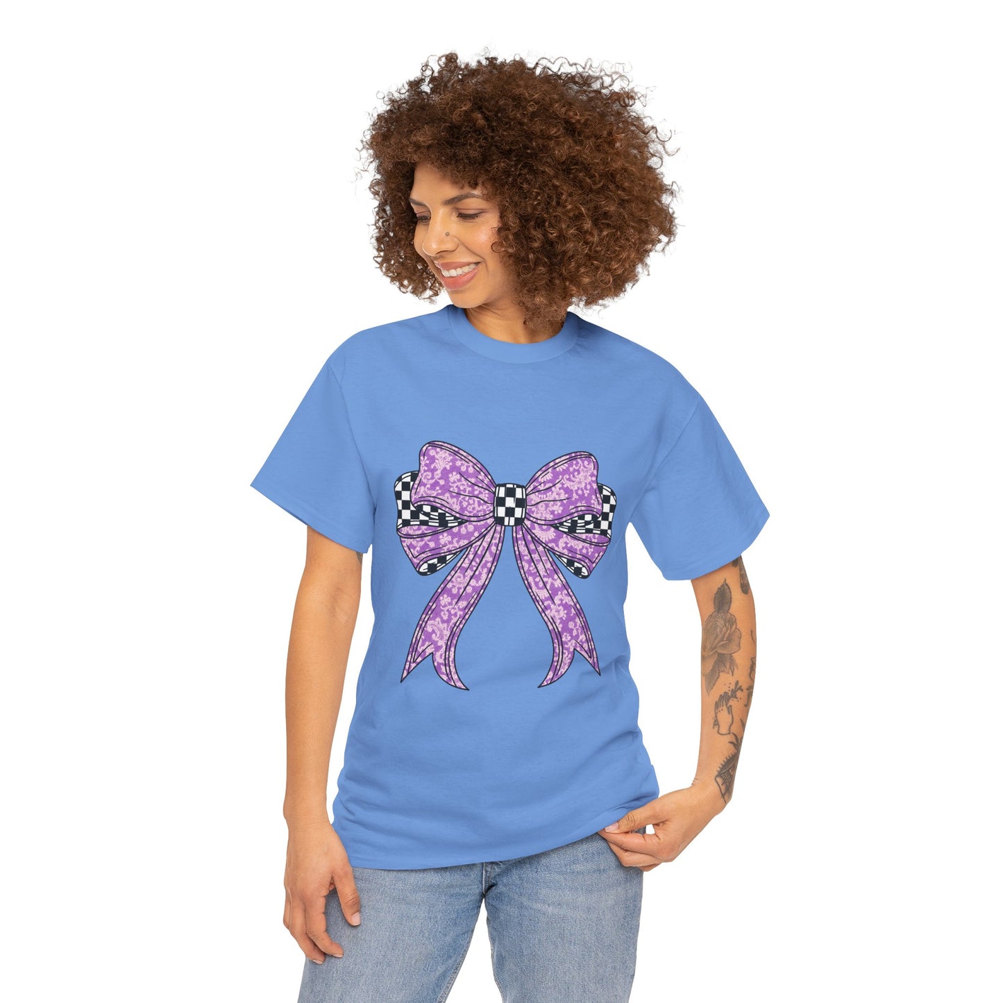 Purple Bow  Tee
