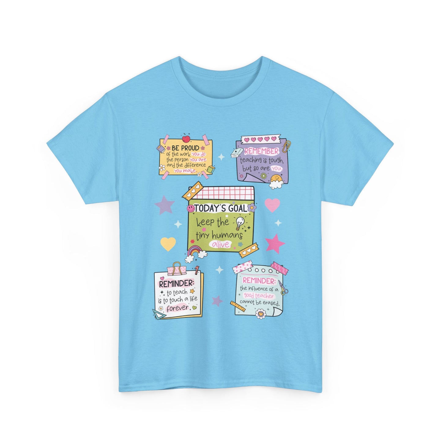 Goal-Setting Unisex Heavy Cotton Tee, Motivational T-Shirt, Inspirational Apparel, Daily Reminder Shirt, Self-Care Gift, Positive Vibes Wear