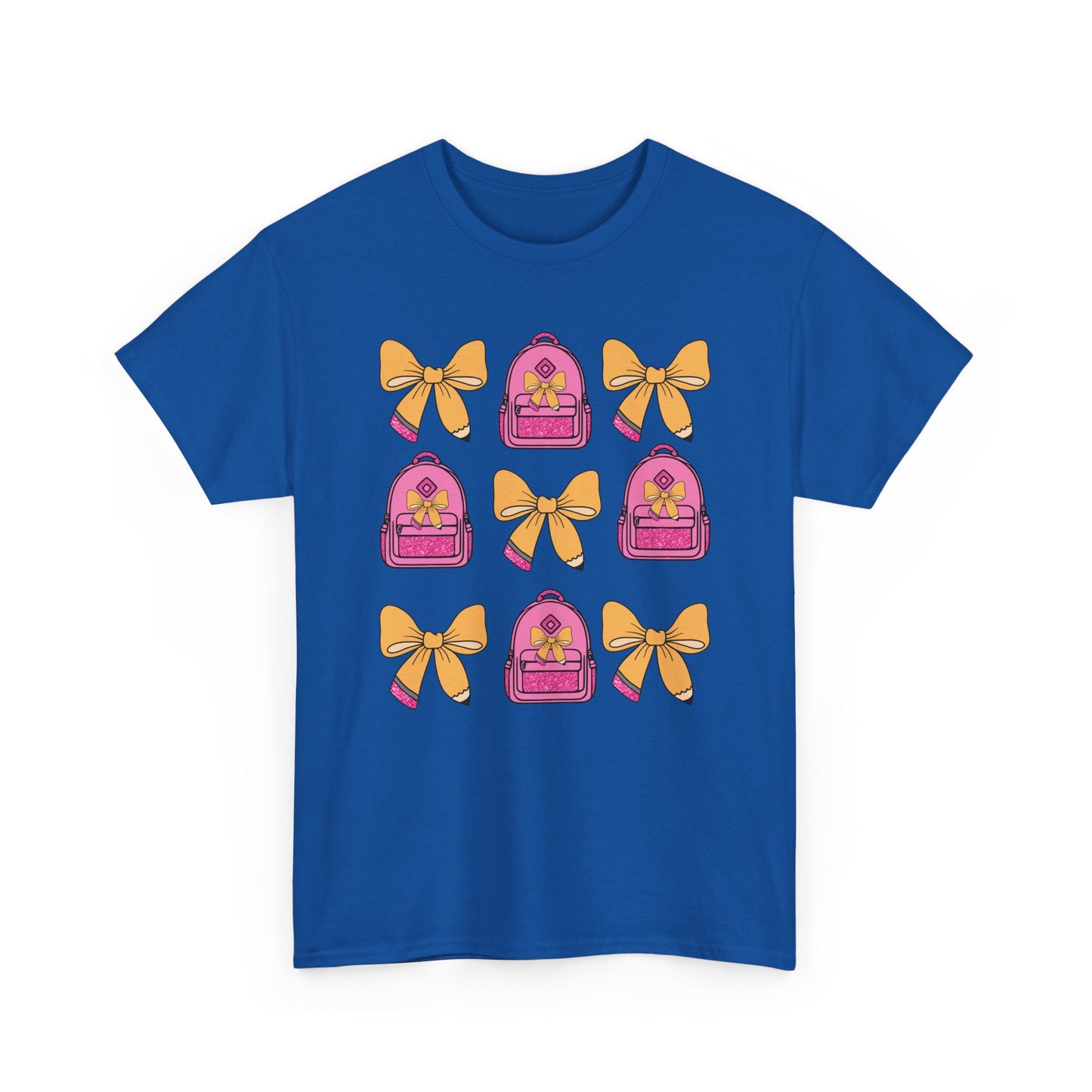 Cute Bow and Backpack Tee - Fun, Comfortable Unisex T-Shirt, Perfect for School Days, Gifts for Kids, Back to School, Casual Wear, [...]