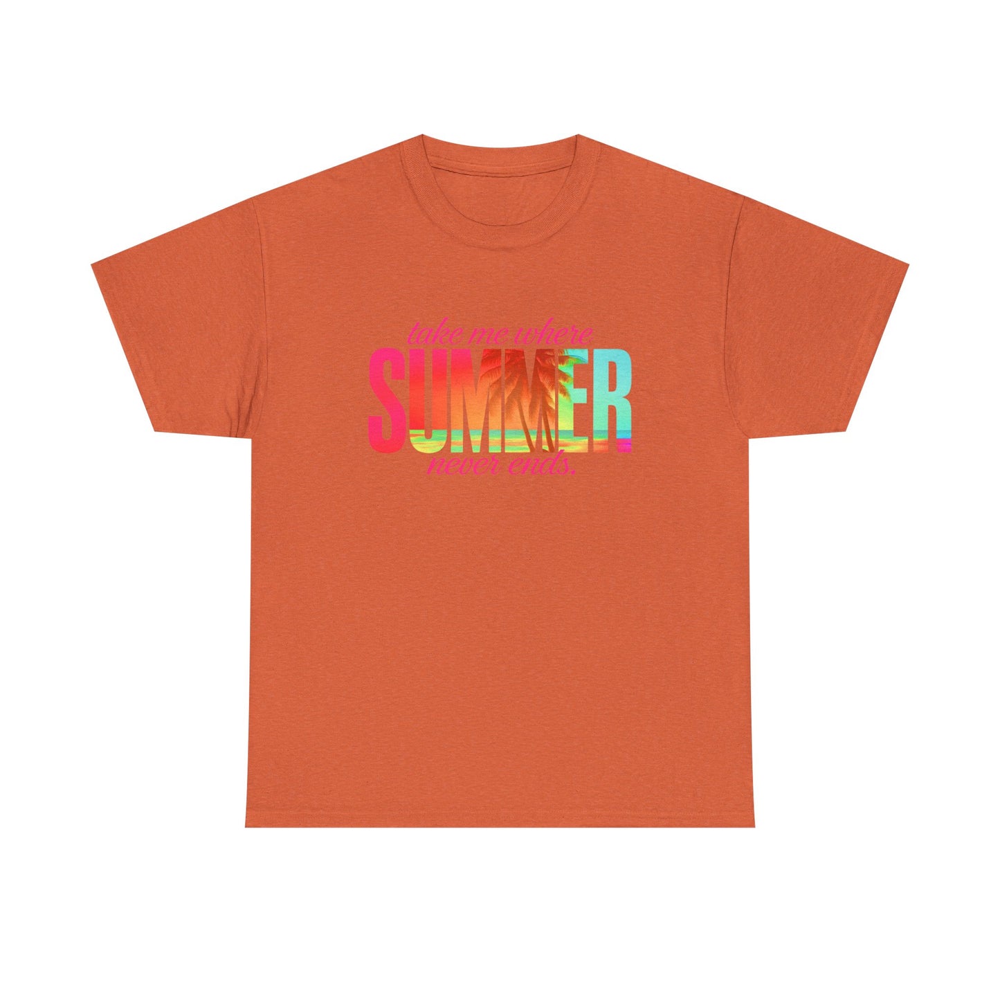 Summer Vibes Unisex Heavy Cotton Tee, Beachwear, Vacation Shirt, Gift for Summer Lovers, Casual Summer Tee, Outdoor Activities Wear