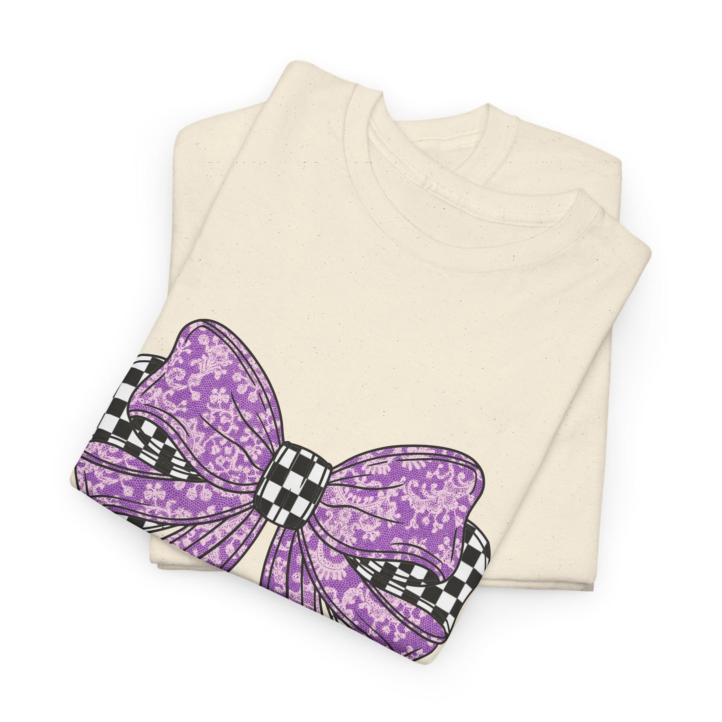 Purple Bow  Tee