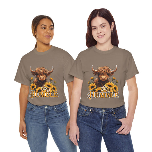 Stay Humble Cow Tee