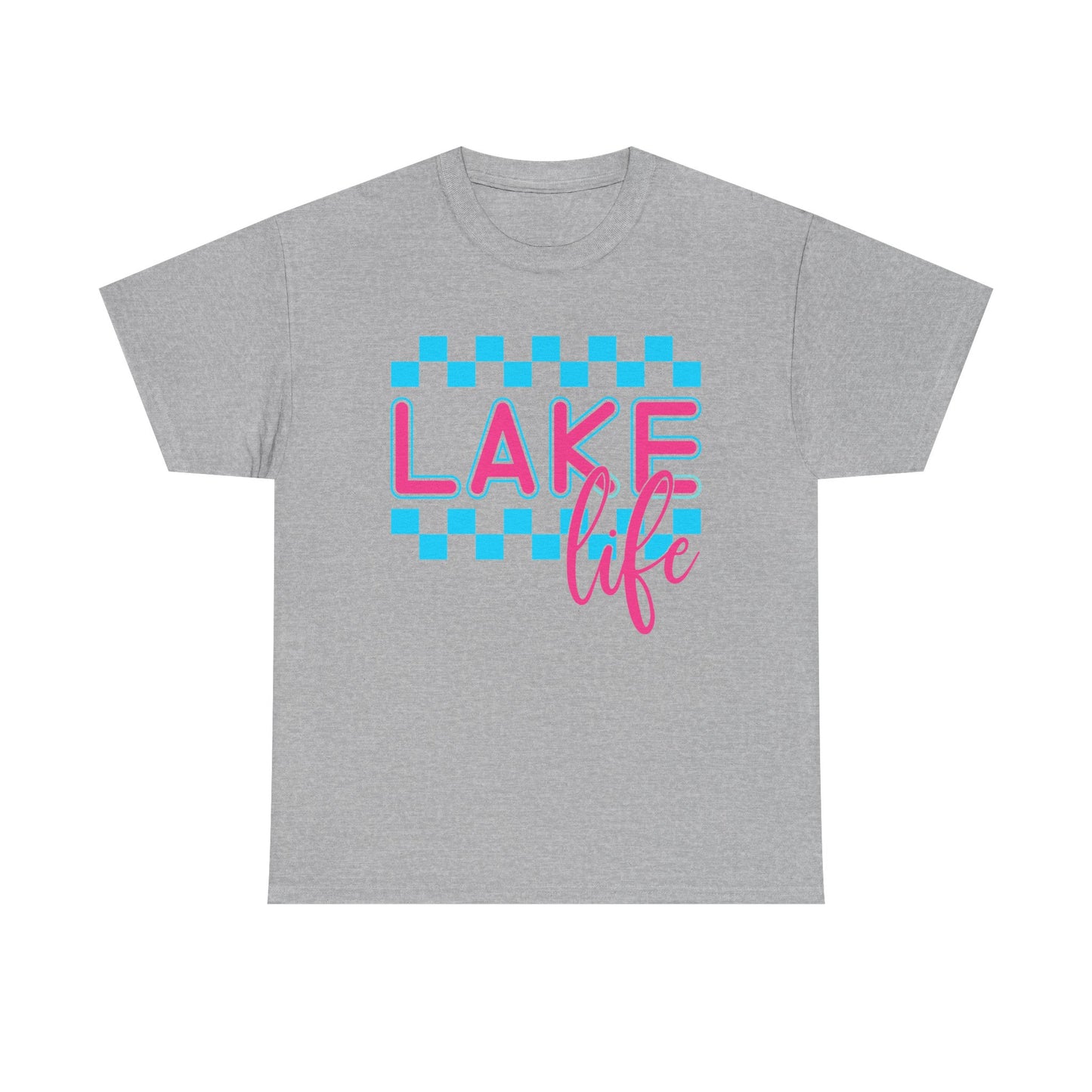 Lake Life Unisex Heavy Cotton Tee, Summer Shirt, Lake Vacation Tee, Gift for Lake Lovers, Casual Daywear, Outdoor Adventure Top