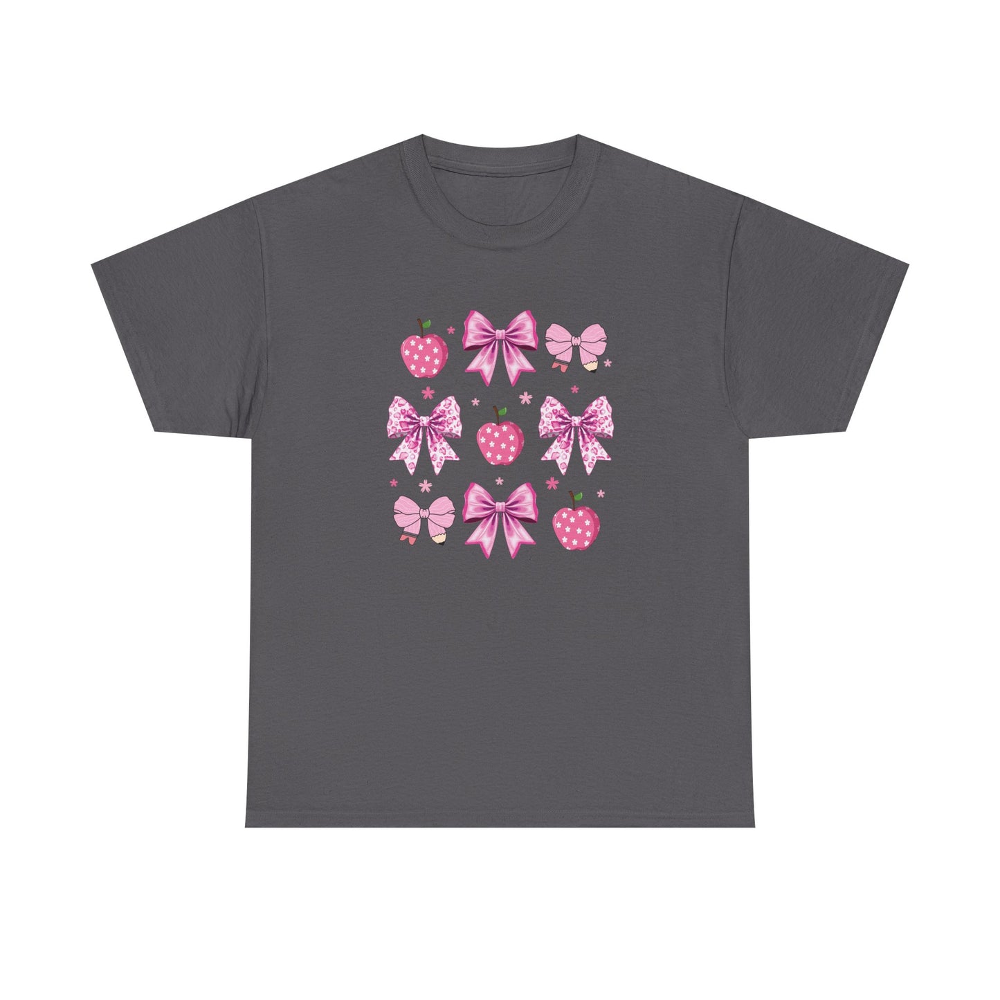 Cute Bow and Strawberry Graphic Tee, Fun Summer Outfit, Gift for Her, Casual Wear, Birthday Gift, Party Shirt