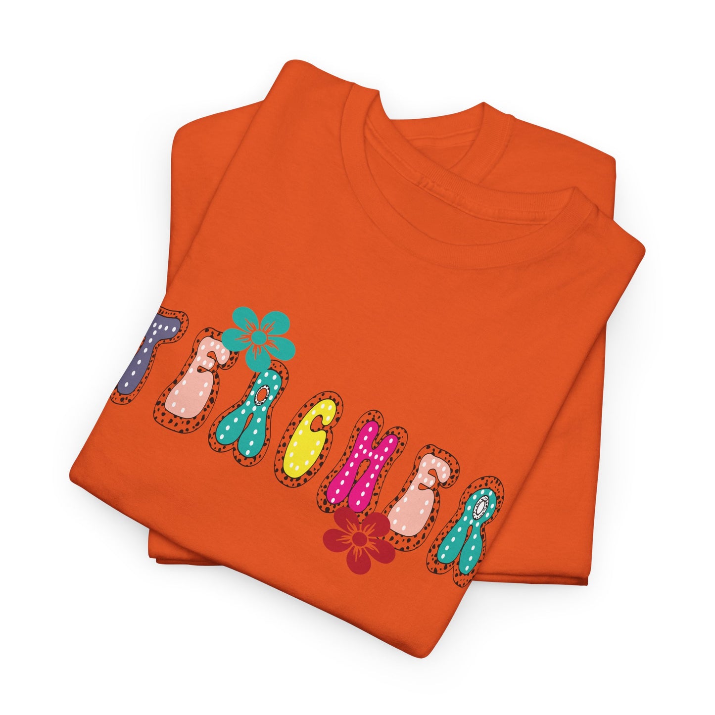 Colorful Teacher Appreciation Unisex Heavy Cotton Tee, Gifts for Teachers, Back to School, Classroom Fun, Educational Apparel, Floral [...]