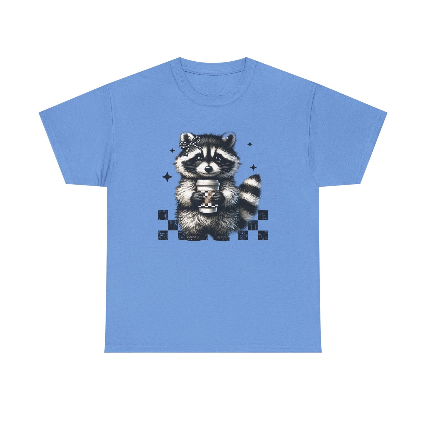 Cute Raccoon Graphic Tee, Unisex Cotton Shirt, Animal Lover Gift, Casual Wear, Fun Nature Tee, Birthday Present, Everyday Style