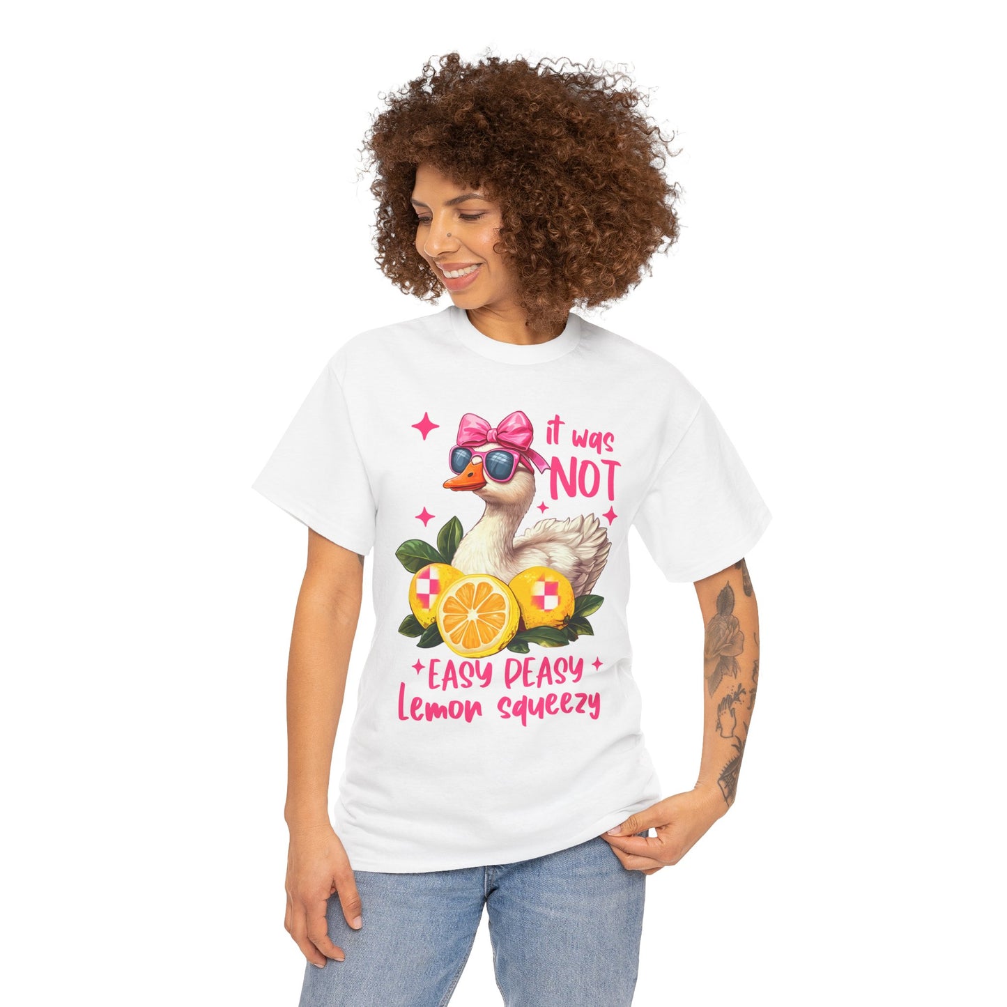 It Was Not Easy Peasy Lemon Squeeze Duck Tee
