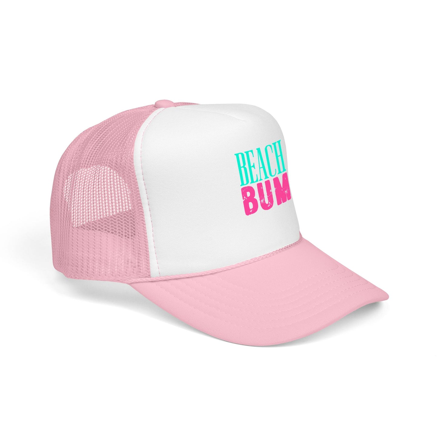 Beach Bum Trucker Hat - Retro Surf Foam Mesh Cap