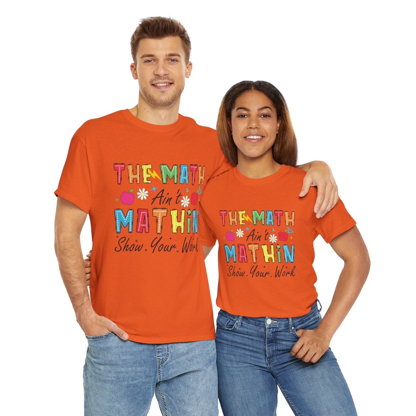 Math Inspired Unisex Heavy Cotton Tee, Fun Teacher Shirt, Math Lover Gift, Classroom Humor, Back to School T-Shirt