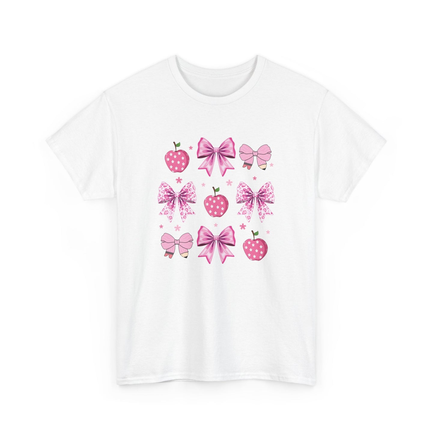 Cute Bow and Strawberry Graphic Tee, Fun Summer Outfit, Gift for Her, Casual Wear, Birthday Gift, Party Shirt