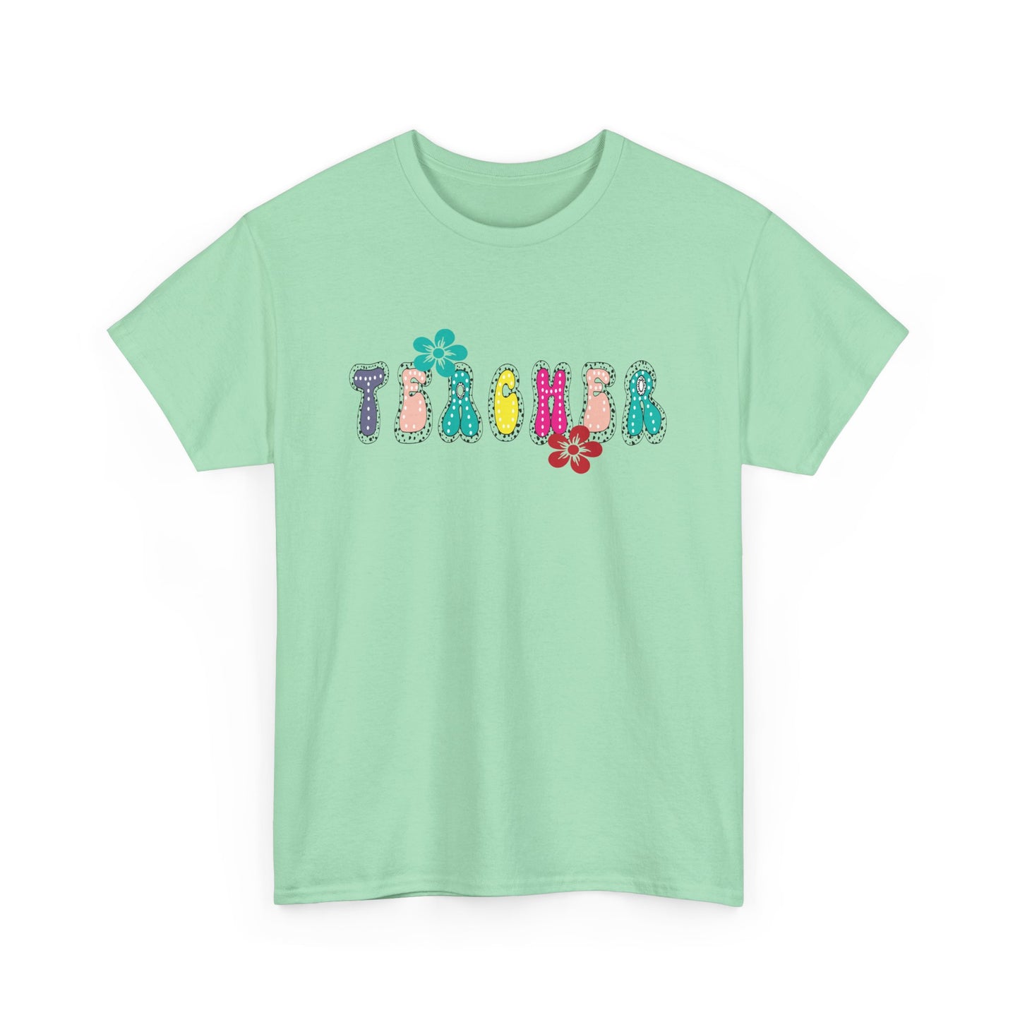 Colorful Teacher Appreciation Unisex Heavy Cotton Tee, Gifts for Teachers, Back to School, Classroom Fun, Educational Apparel, Floral [...]