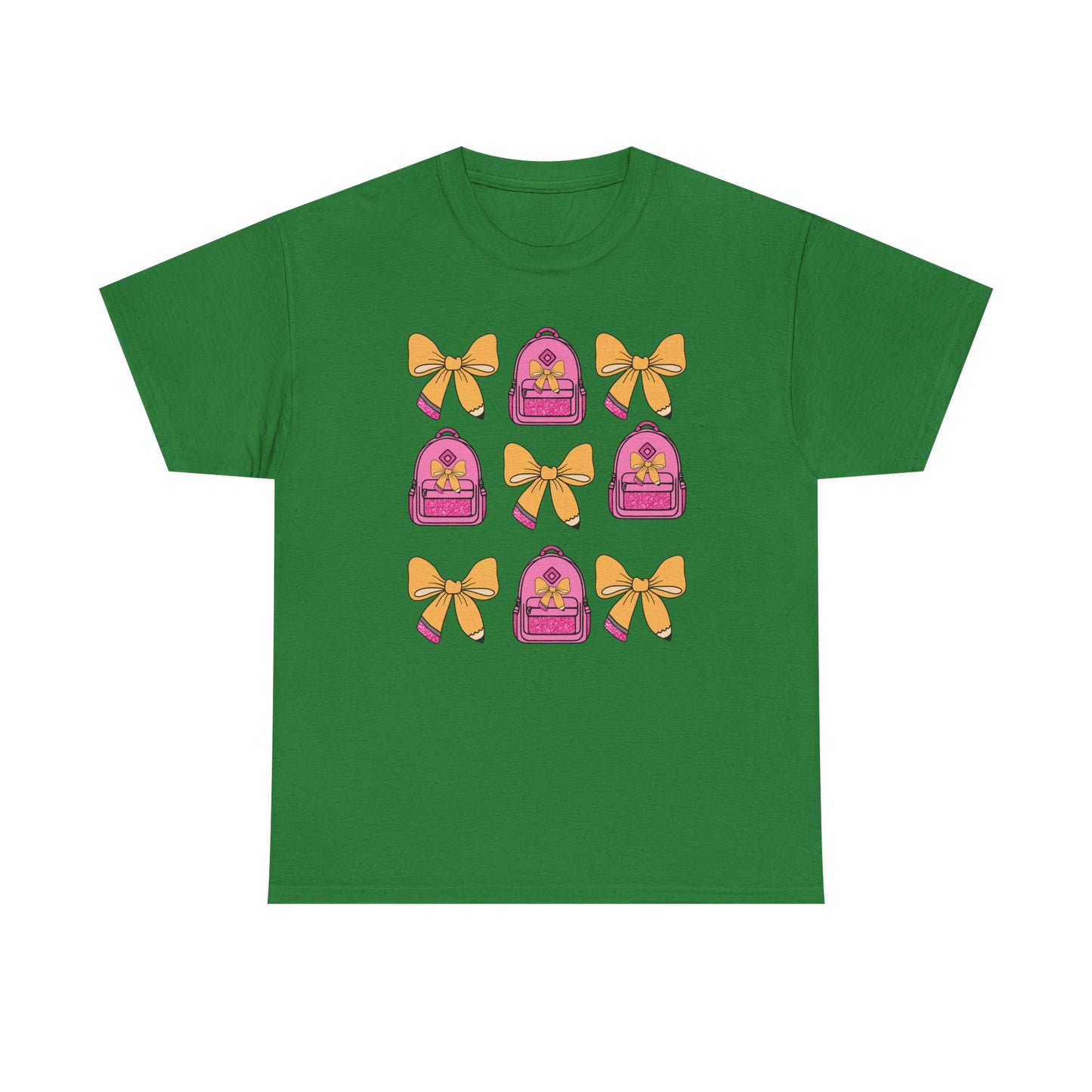 Cute Bow and Backpack Tee - Fun, Comfortable Unisex T-Shirt, Perfect for School Days, Gifts for Kids, Back to School, Casual Wear, [...]
