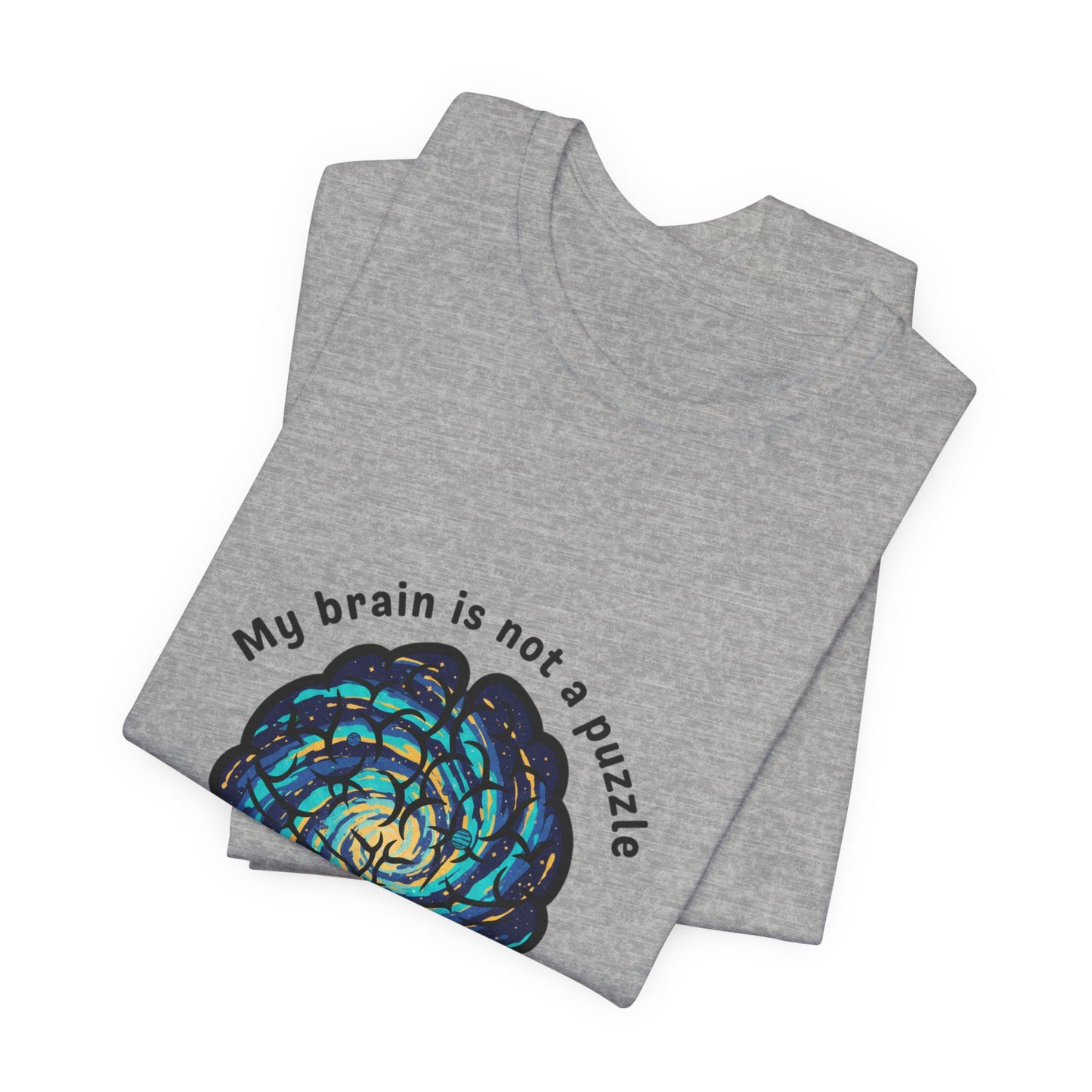 My Brain Is Not a Puzzle — It's a Galaxy T-Shirt | neurodiversity, autistic pride