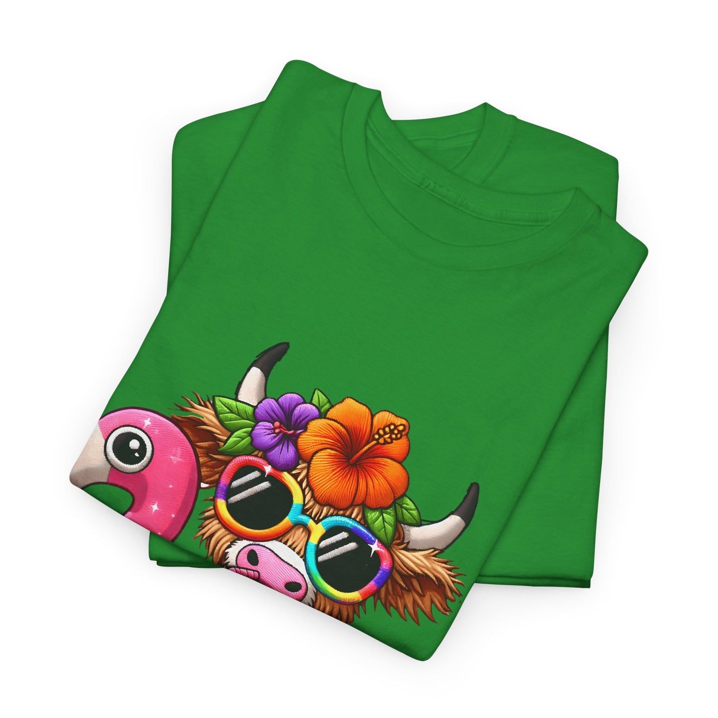 Summer Vibes Cow Tee