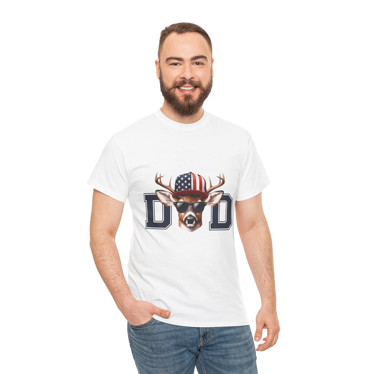 Patriotic Dad Deer Tee