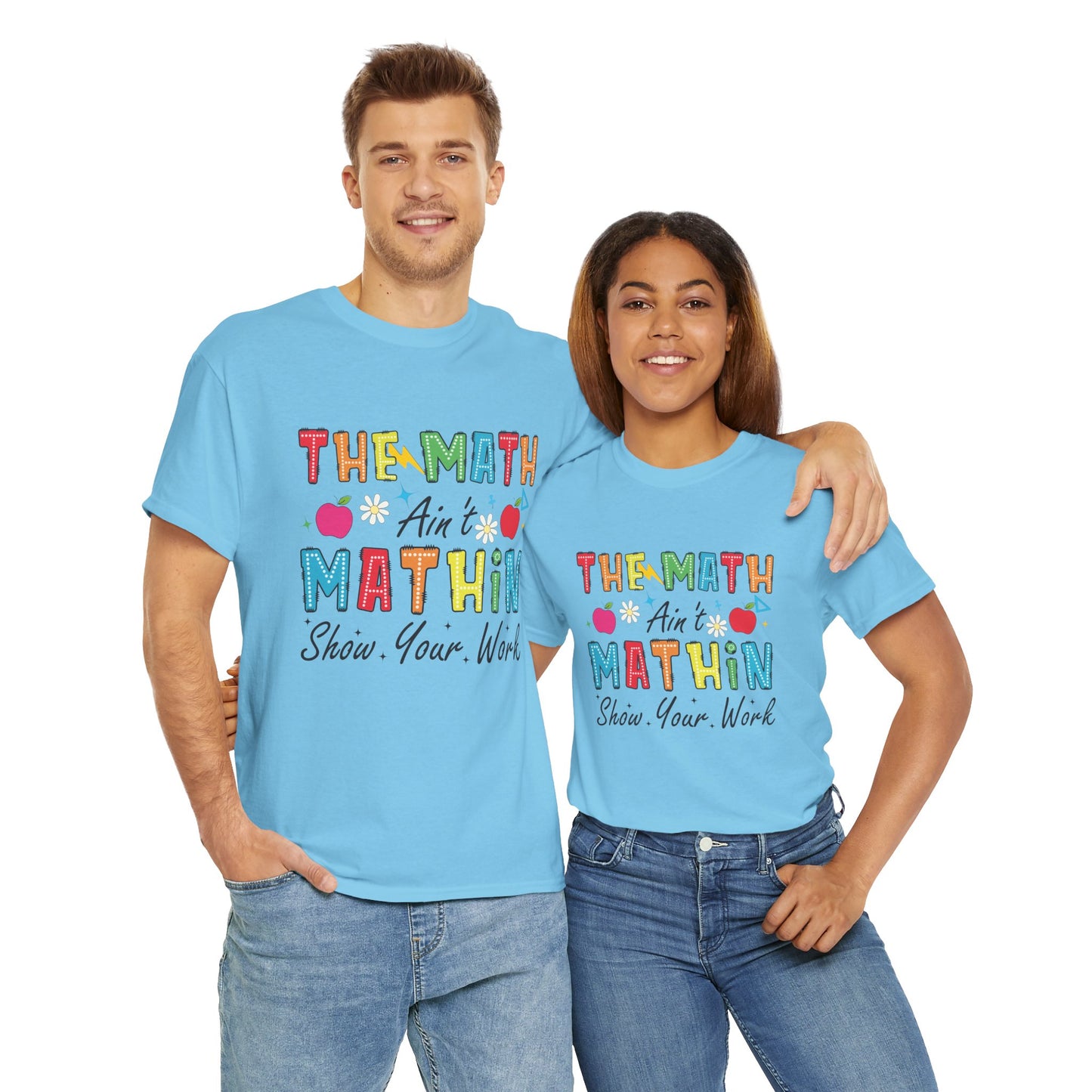 Math Inspired Unisex Heavy Cotton Tee, Fun Teacher Shirt, Math Lover Gift, Classroom Humor, Back to School T-Shirt