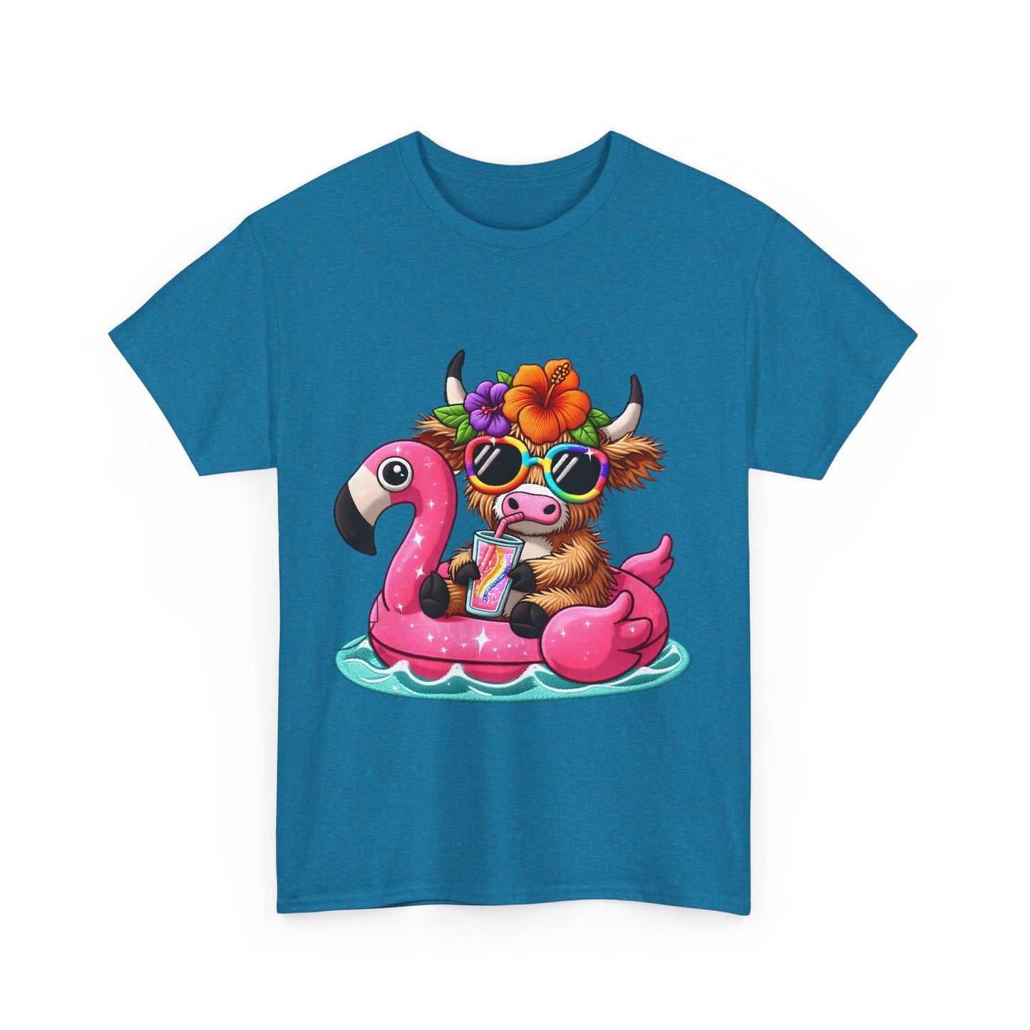 Summer Vibes Cow Tee