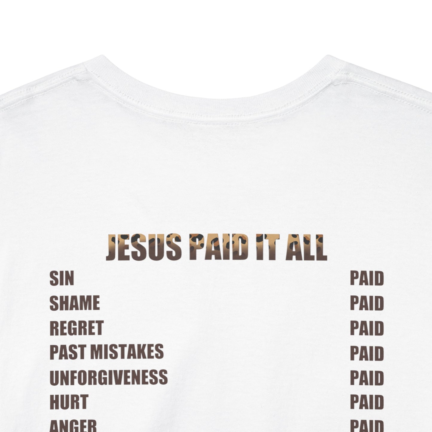 Faith-Inspired Tee: Jesus Paid It All, Christian Apparel