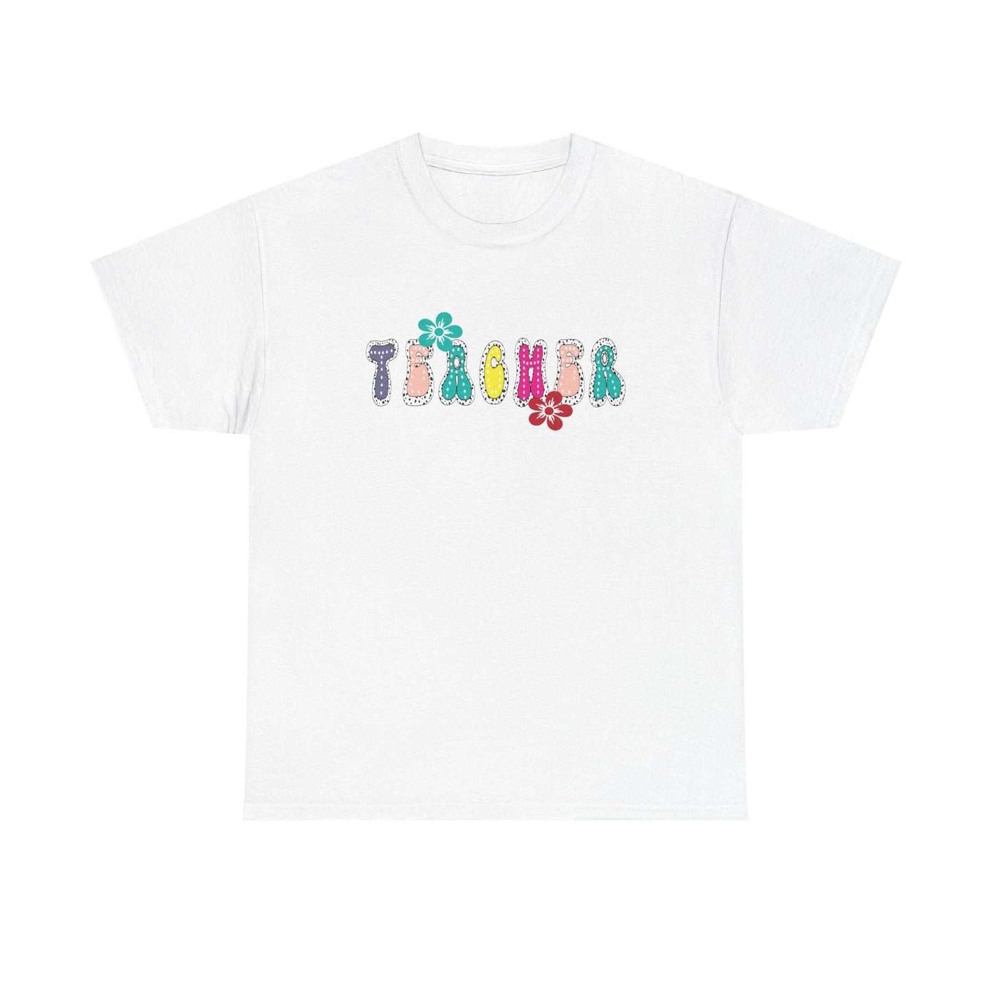 Colorful Teacher Appreciation Unisex Heavy Cotton Tee, Gifts for Teachers, Back to School, Classroom Fun, Educational Apparel, Floral [...]