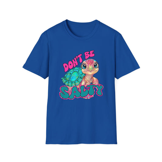 Don't Be Salty Turtle T-Shirt — Cute Sea Turtle Graphic Tee