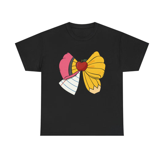 Colorful Bow Graphic Unisex Tee, Fun Everyday Wear, Gift for Her, Birthday Outfit, Festival Fashion, Casual Style