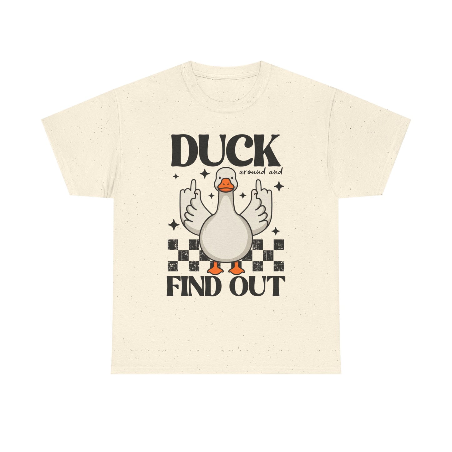 Funny Duck Graphic Tee, Quirky Cotton T-Shirt, Gift for Friends, Casual Wear, Humor Tee for Birthdays, Duck Themed Apparel
