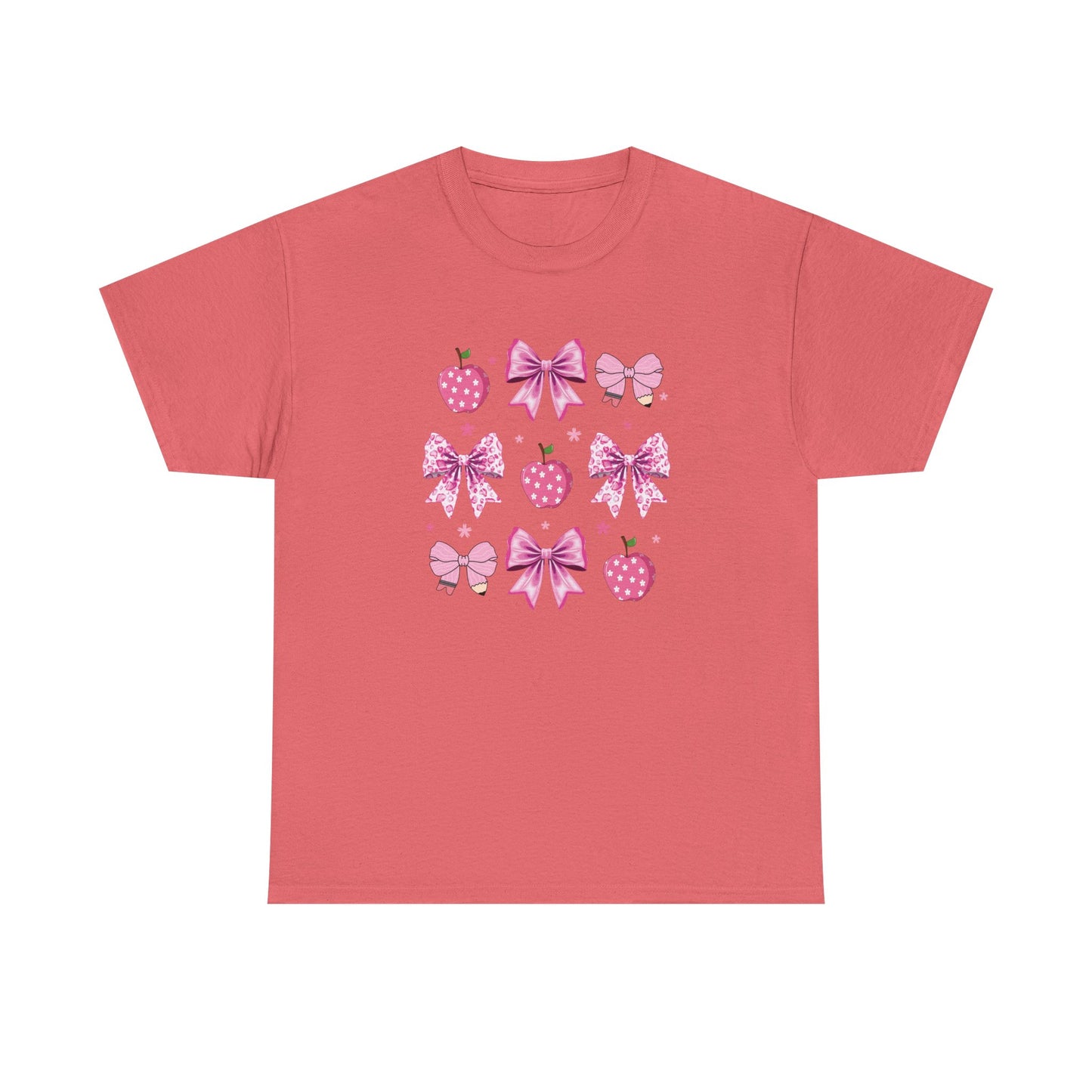 Cute Bow and Strawberry Graphic Tee, Fun Summer Outfit, Gift for Her, Casual Wear, Birthday Gift, Party Shirt
