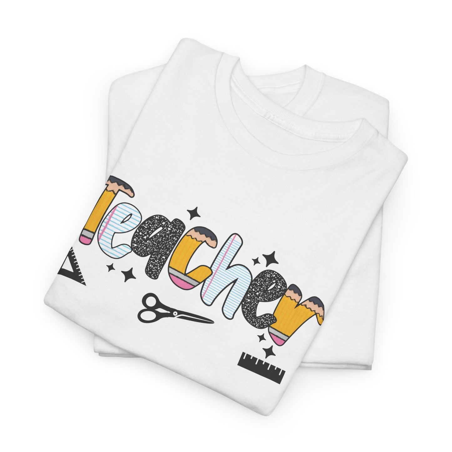Teacher Appreciation Unisex Heavy Cotton Tee, Teacher Gift, Back to School Shirt, Classroom Outfit, Education T-Shirt