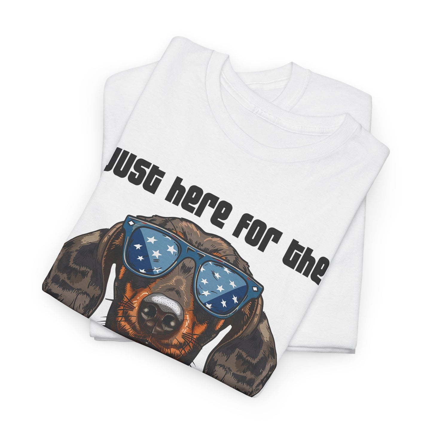Just Here for the Wieners Fourth of July Tee