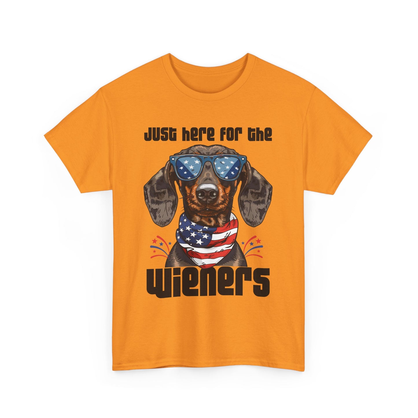 Just Here for the Wieners Fourth of July Tee