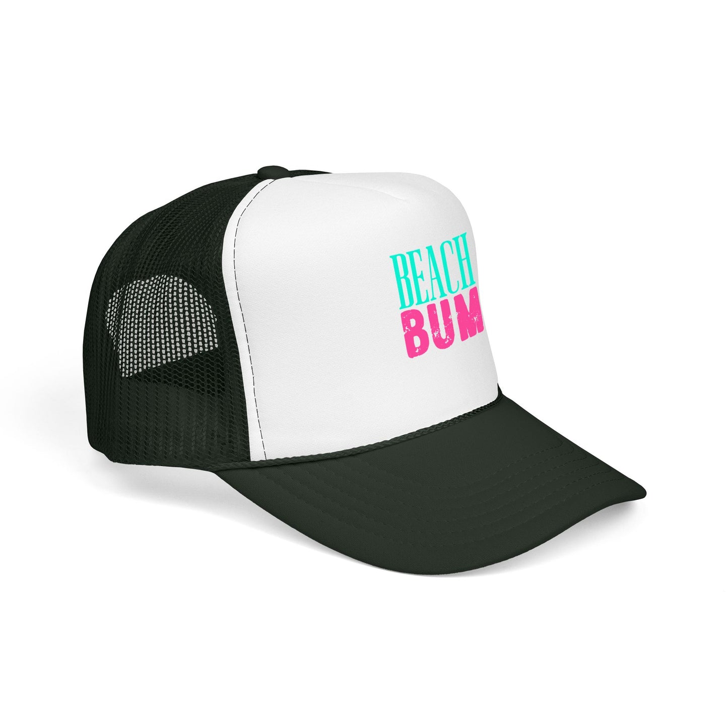 Beach Bum Trucker Hat - Retro Surf Foam Mesh Cap