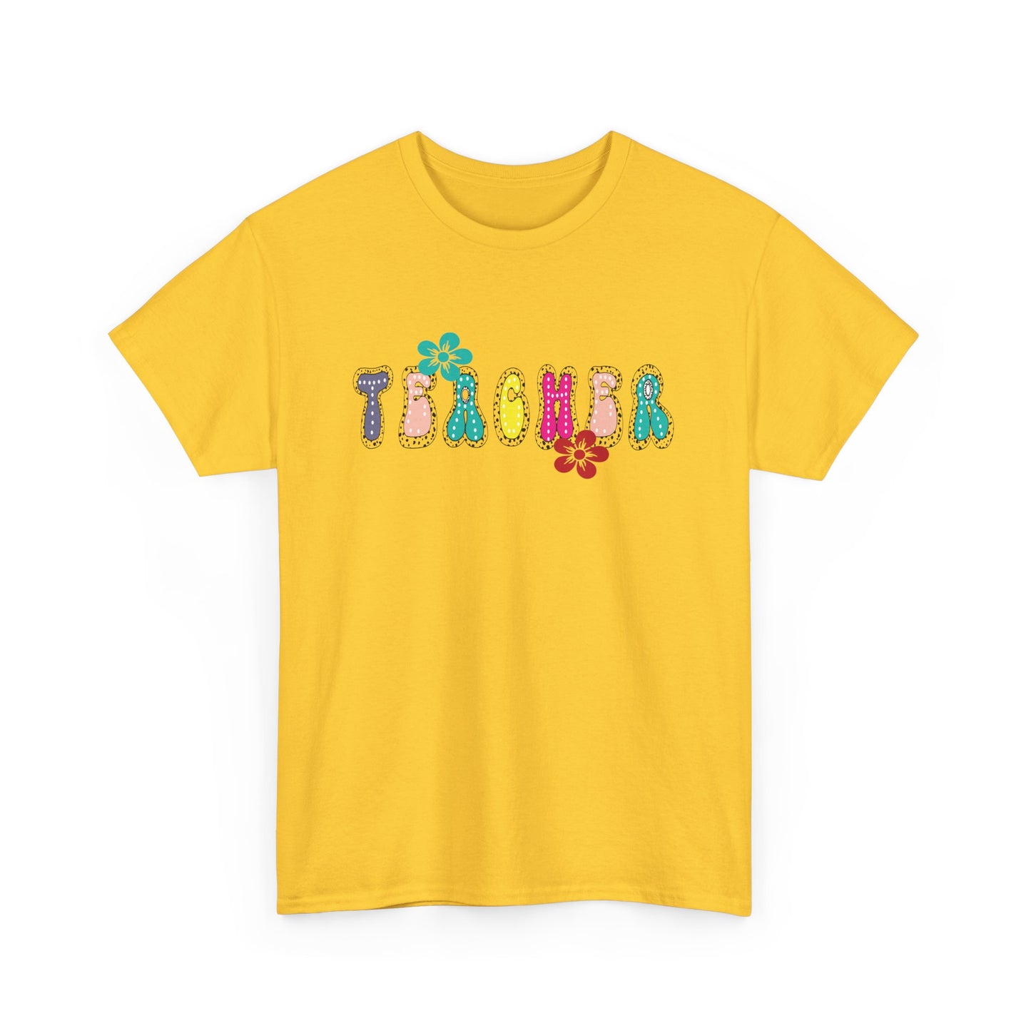 Colorful Teacher Appreciation Unisex Heavy Cotton Tee, Gifts for Teachers, Back to School, Classroom Fun, Educational Apparel, Floral [...]