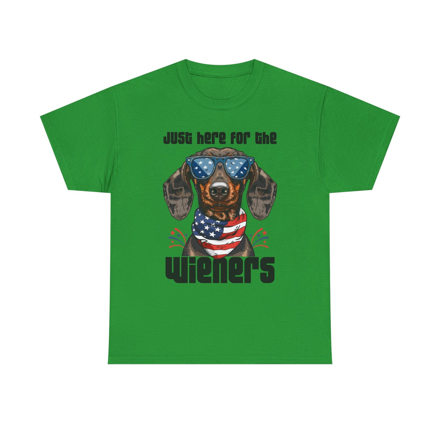 Just Here for the Wieners Fourth of July Tee