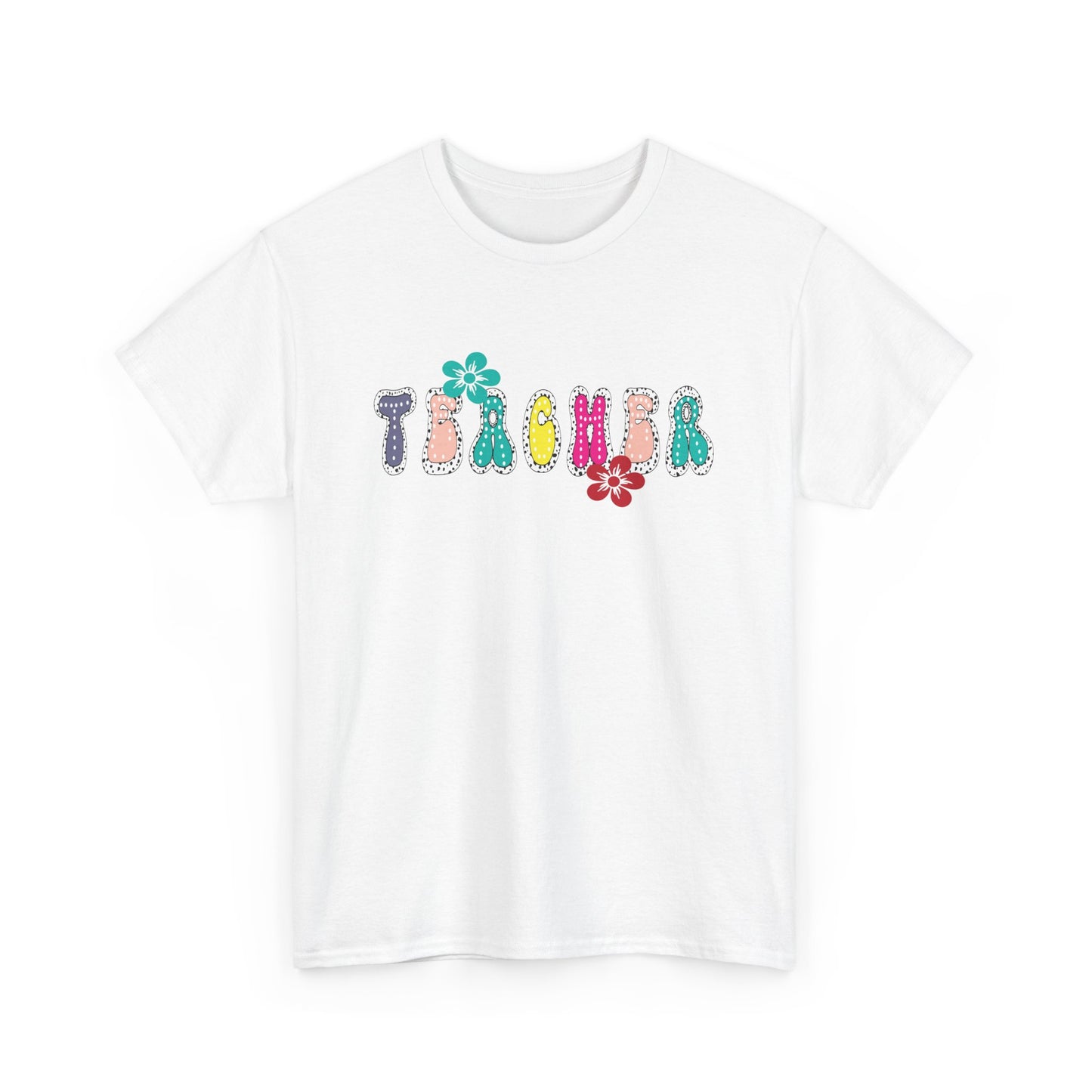 Colorful Teacher Appreciation Unisex Heavy Cotton Tee, Gifts for Teachers, Back to School, Classroom Fun, Educational Apparel, Floral [...]