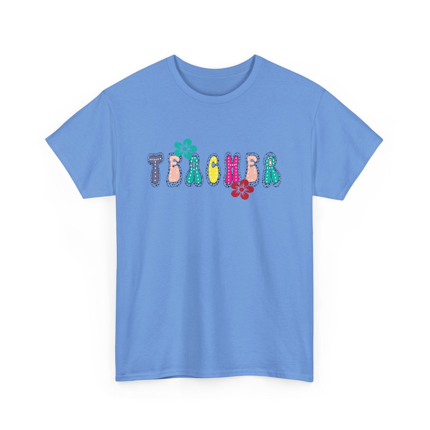 Colorful Teacher Appreciation Unisex Heavy Cotton Tee, Gifts for Teachers, Back to School, Classroom Fun, Educational Apparel, Floral [...]