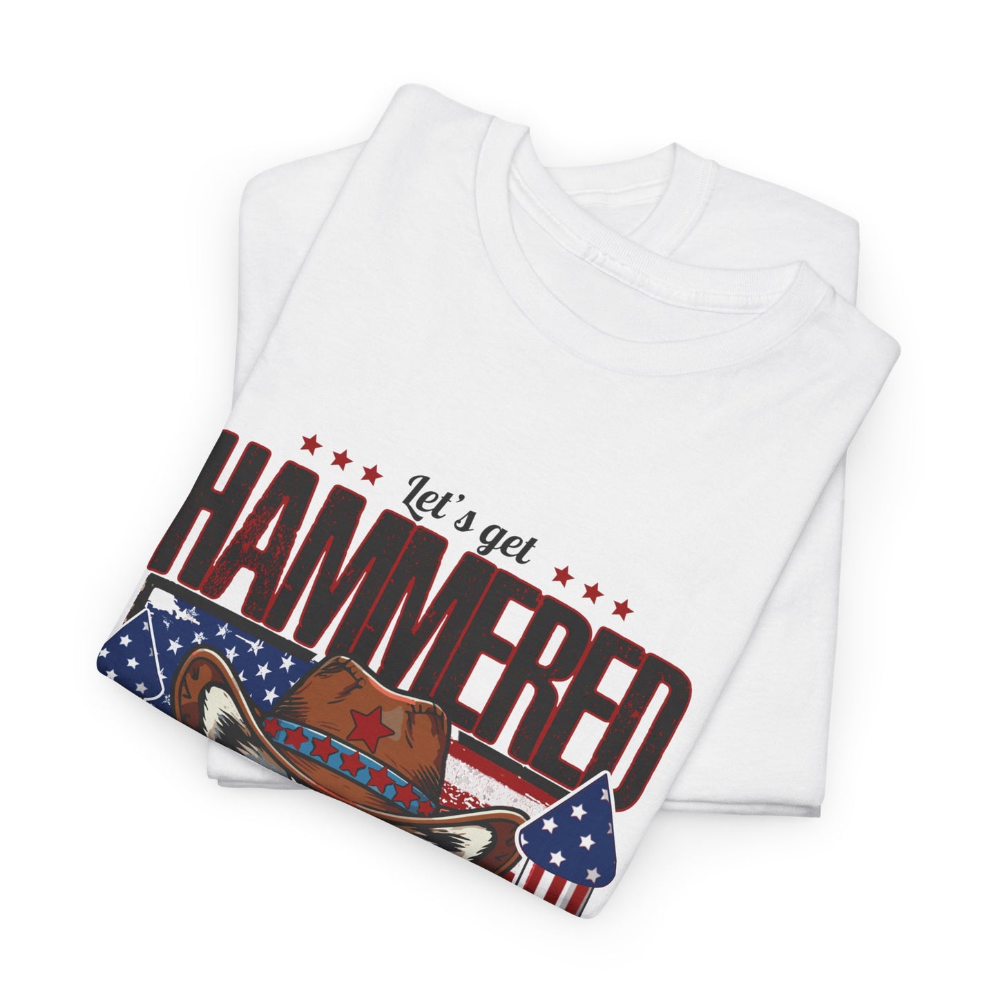 Patriotic Let's Get Hammered! American Party Raccoon Shirt