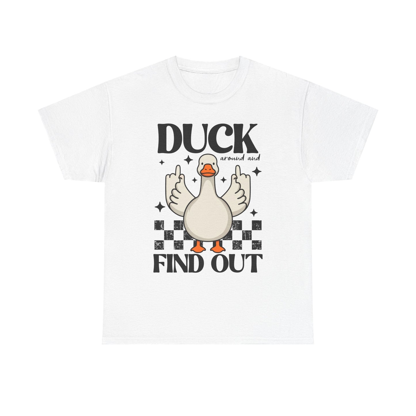 Funny Duck Graphic Tee, Quirky Cotton T-Shirt, Gift for Friends, Casual Wear, Humor Tee for Birthdays, Duck Themed Apparel
