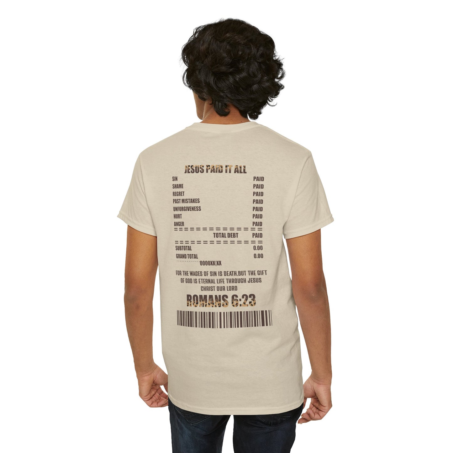Faith-Inspired Tee: Jesus Paid It All, Christian Apparel